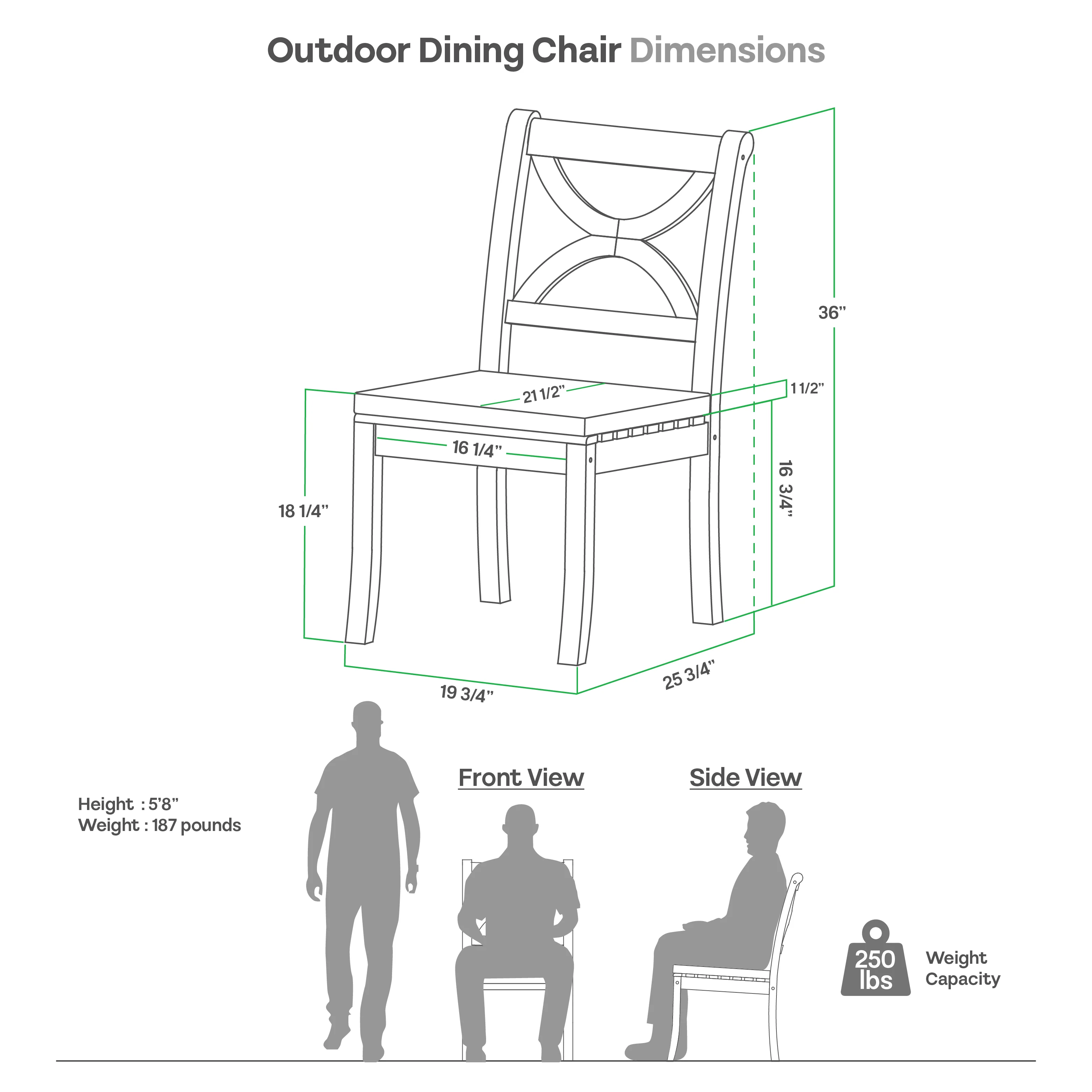 Abbington Solid Wood 5 Pieces Outdoor Dining Set with Beige Seatpad - Image 12