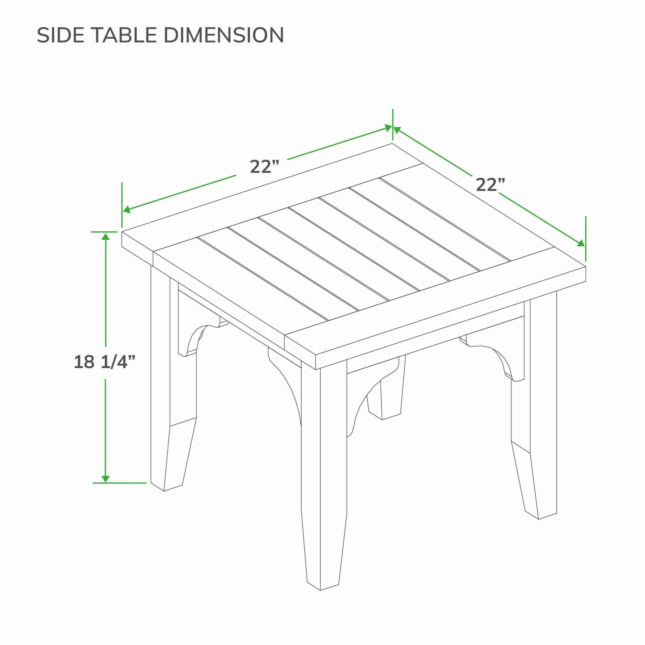 Caterina Weathered Teak Wood Outdoor Side Table - Image 9