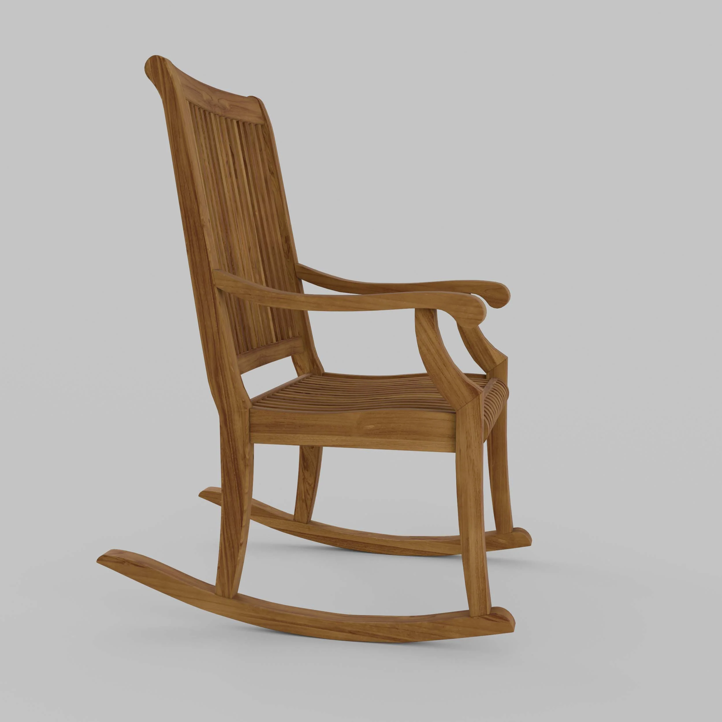 Mosko Teak Wood 3 Piece Patio Rocking Conversation Set - Image 49