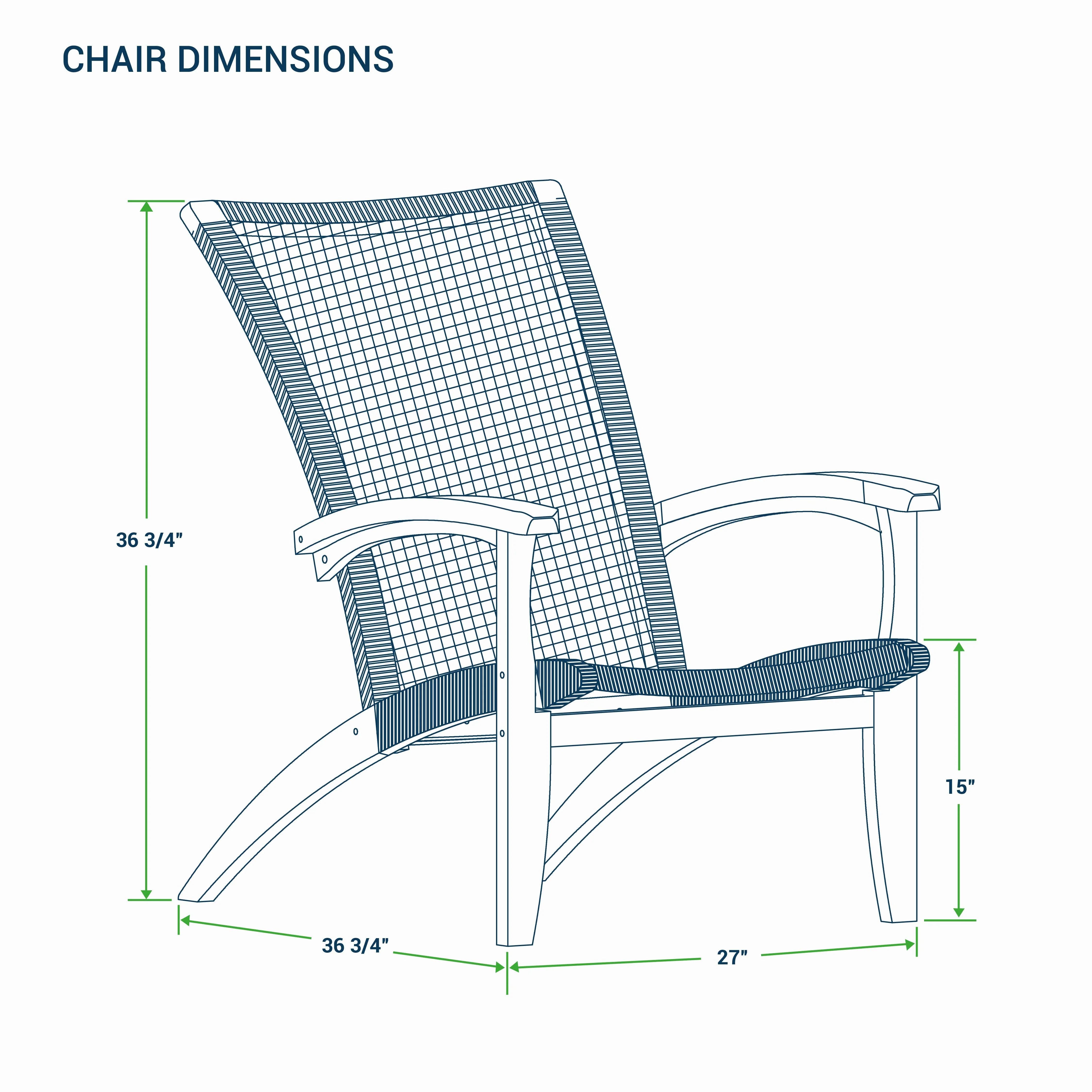 Nassau Teak Wood Outdoor Lounge Chair - Image 12