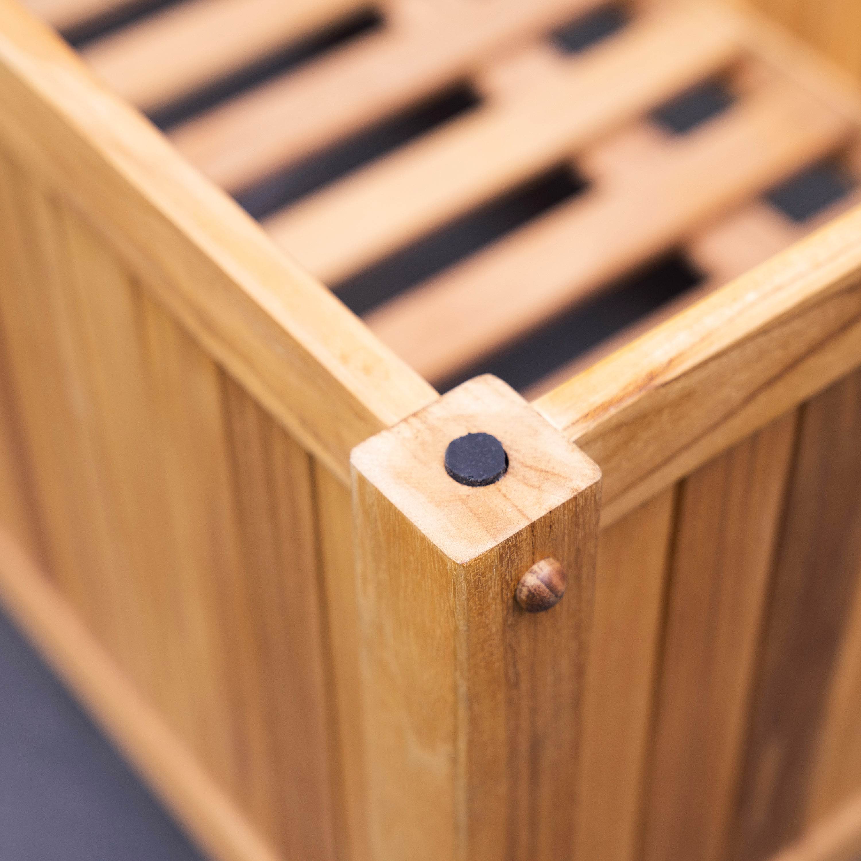 Richmond Teak Wood 48 Inch Outdoor Storage Deck Box - Image 9