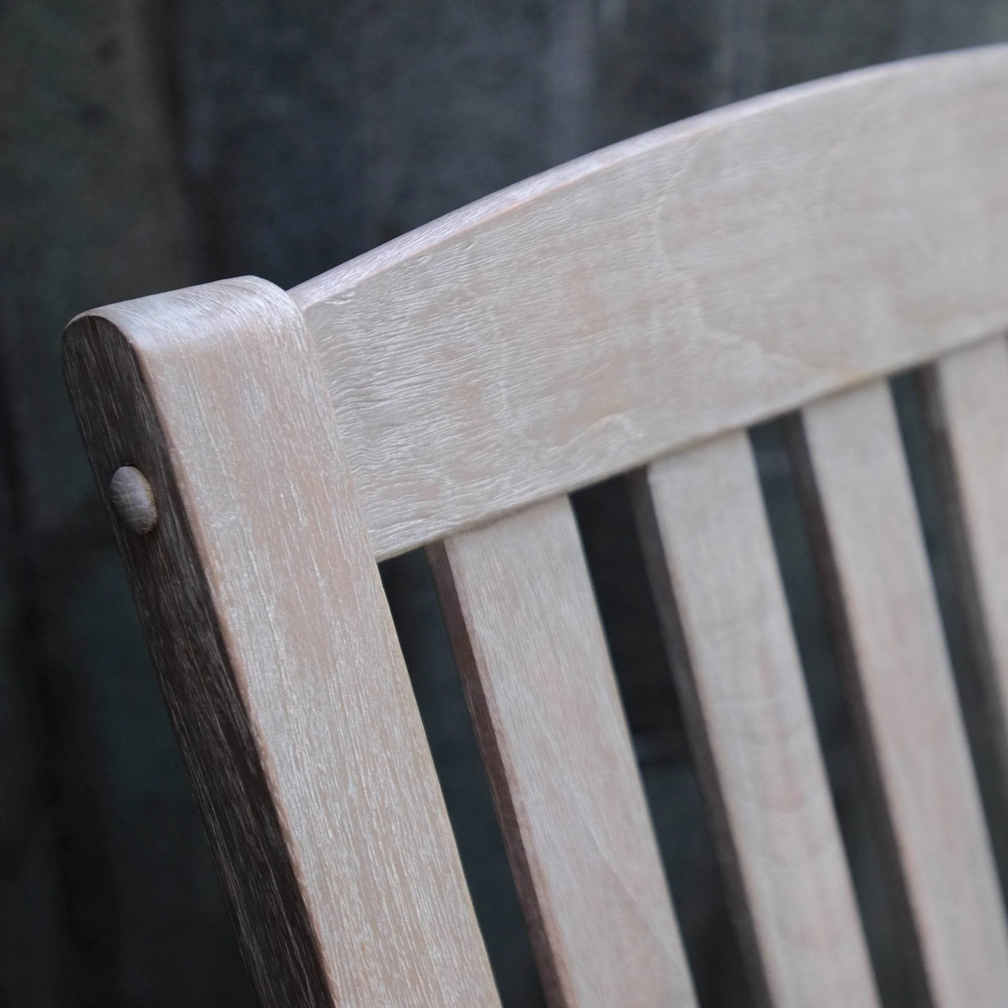 Richmond Weathered Teak Wood 3 Piece Patio Rocker Conversation Set - Image 4