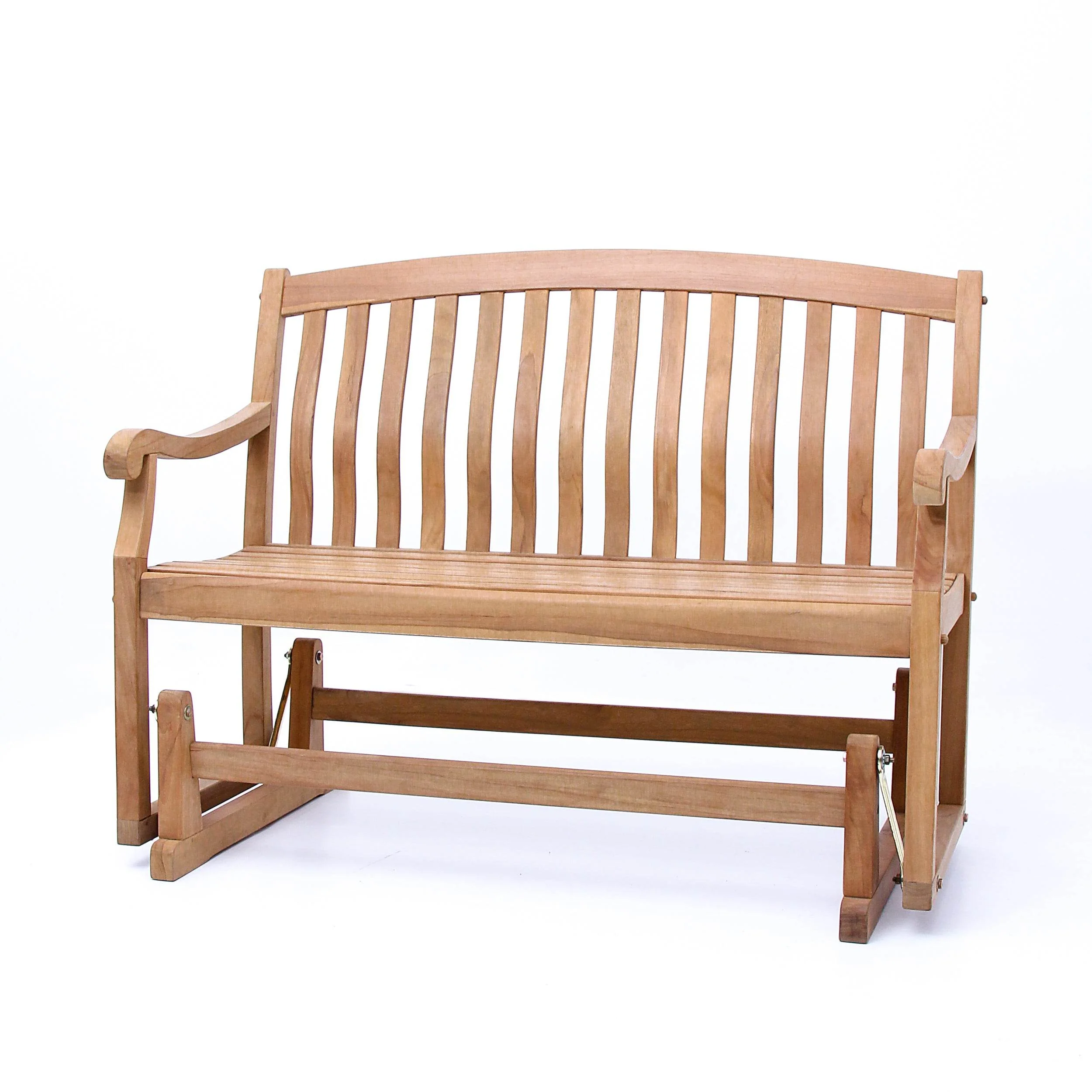 Vermont Teak Wood Outdoor Glider Bench - Image 14