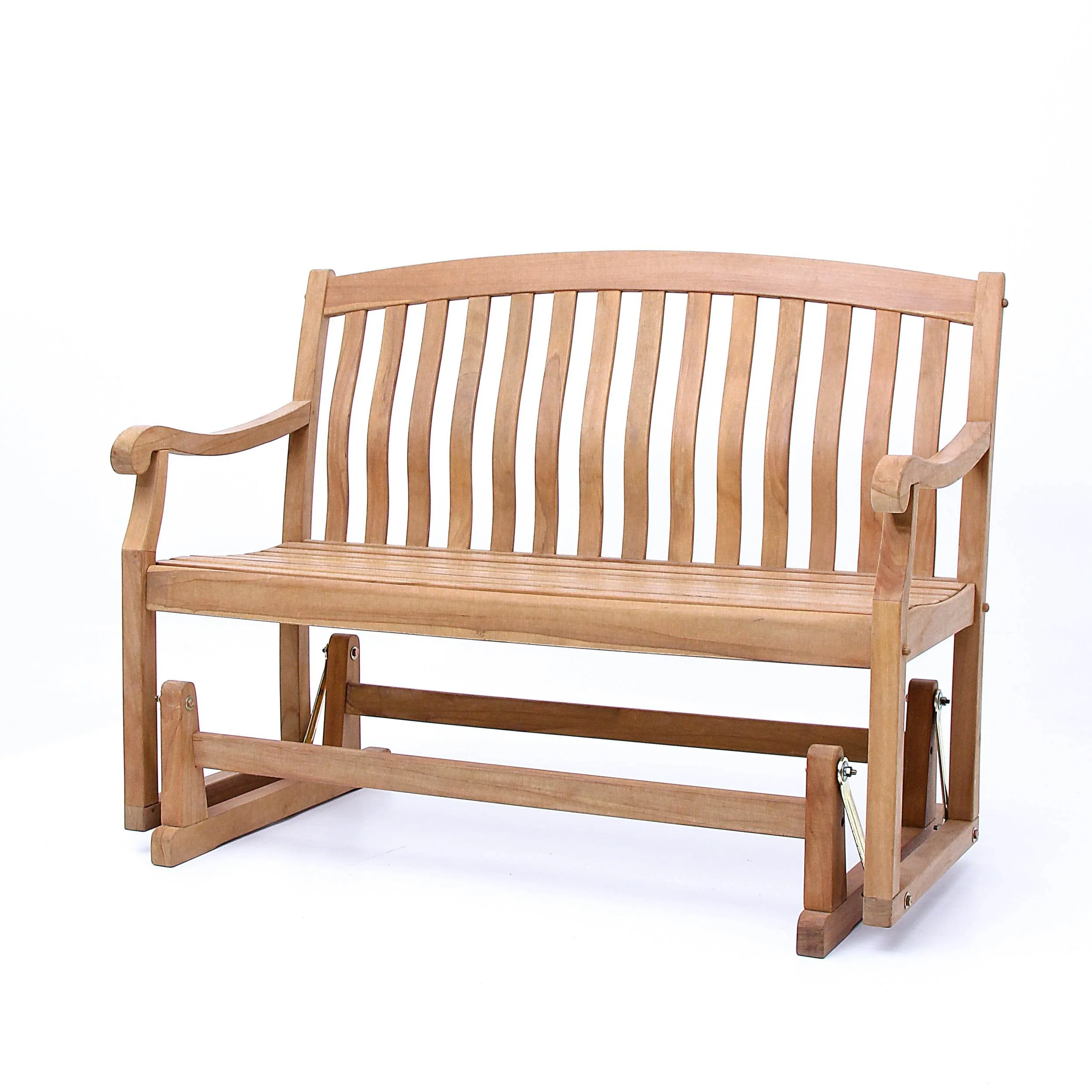 Vermont Teak Wood Outdoor Glider Bench - Image 59