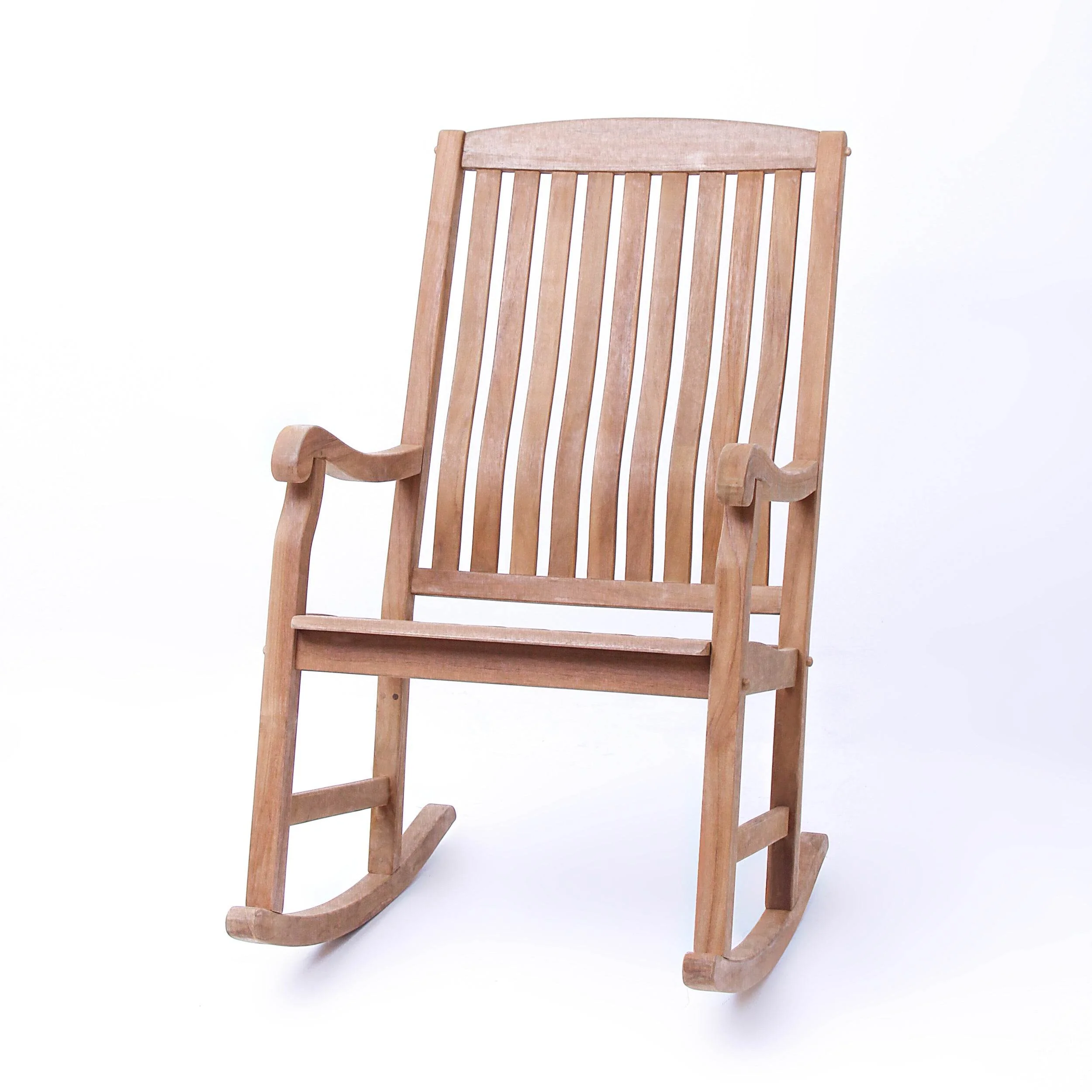 Vermont Teak Wood Porch Rocking Chair - Image 14